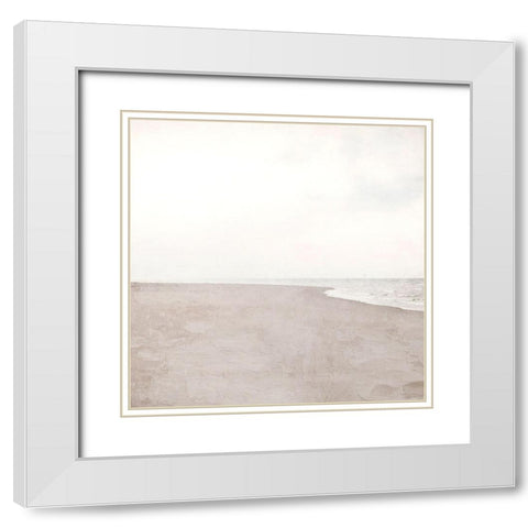 Morning Sand White Modern Wood Framed Art Print with Double Matting by Allen, Kimberly