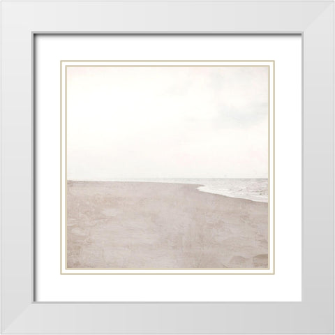 Morning Sand White Modern Wood Framed Art Print with Double Matting by Allen, Kimberly