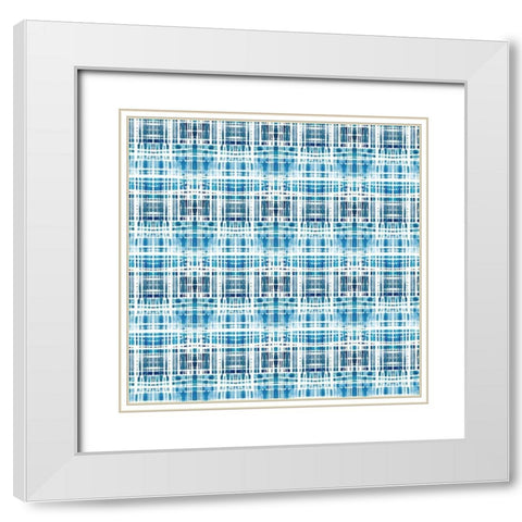 Patterned Sea 1 White Modern Wood Framed Art Print with Double Matting by Allen, Kimberly