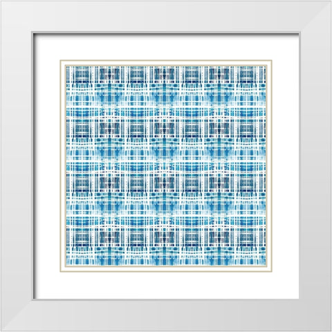 Patterned Sea 1 White Modern Wood Framed Art Print with Double Matting by Allen, Kimberly