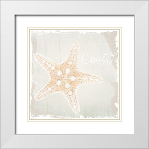 Shore Coast 2 White Modern Wood Framed Art Print with Double Matting by Allen, Kimberly