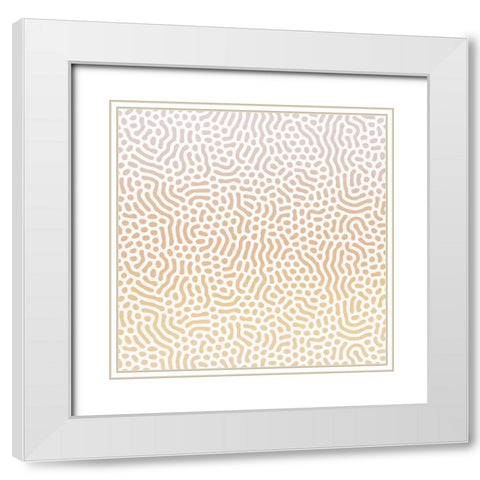 Organic Desert 3 White Modern Wood Framed Art Print with Double Matting by Allen, Kimberly