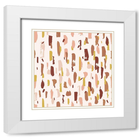 Desert Pattern White Modern Wood Framed Art Print with Double Matting by Allen, Kimberly