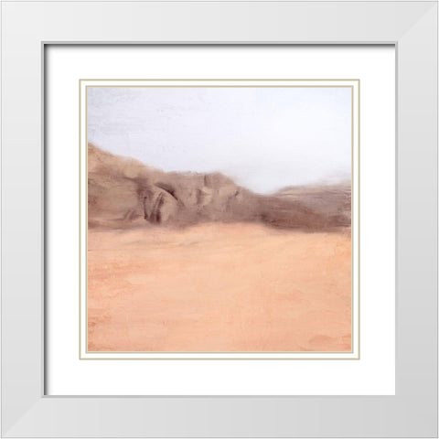 Desert Scape White Modern Wood Framed Art Print with Double Matting by Allen, Kimberly