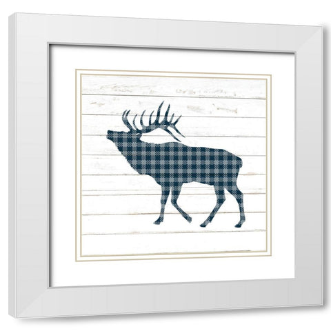 To the Lodge 7 White Modern Wood Framed Art Print with Double Matting by Allen, Kimberly