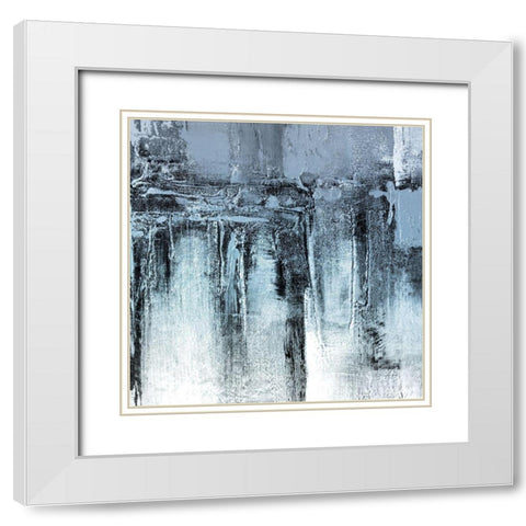 Winters Storm White Modern Wood Framed Art Print with Double Matting by Allen, Kimberly