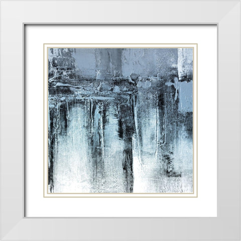 Winters Storm White Modern Wood Framed Art Print with Double Matting by Allen, Kimberly
