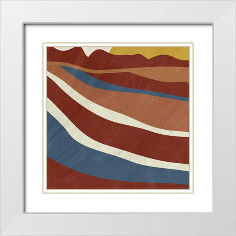Desert Sun 2 White Modern Wood Framed Art Print with Double Matting by Allen, Kimberly