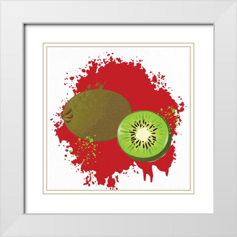 Summer Fruit 4 White Modern Wood Framed Art Print with Double Matting by Allen, Kimberly