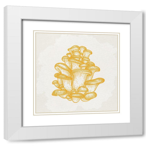 Mushroom Love 2 White Modern Wood Framed Art Print with Double Matting by Allen, Kimberly