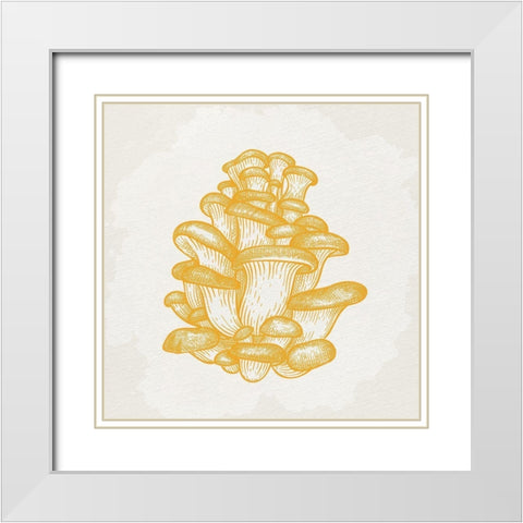 Mushroom Love 2 White Modern Wood Framed Art Print with Double Matting by Allen, Kimberly