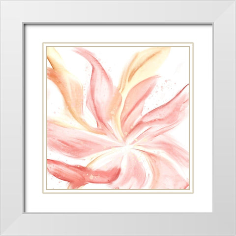 Spring 1 White Modern Wood Framed Art Print with Double Matting by Allen, Kimberly