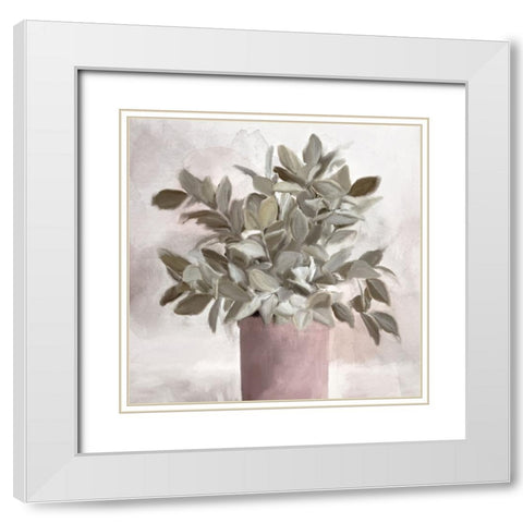 Radiance V2 White Modern Wood Framed Art Print with Double Matting by Allen, Kimberly