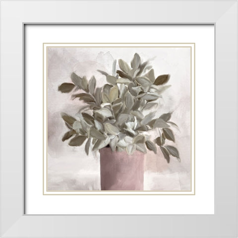 Radiance V2 White Modern Wood Framed Art Print with Double Matting by Allen, Kimberly