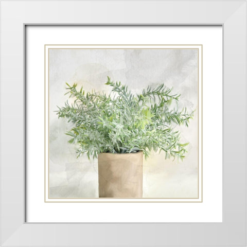 Radiance 2 White Modern Wood Framed Art Print with Double Matting by Allen, Kimberly