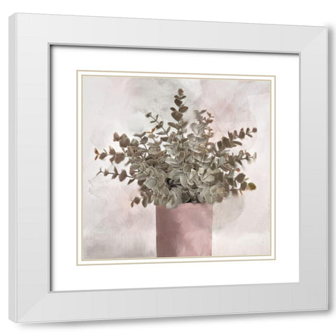 Radiance 3 V2 White Modern Wood Framed Art Print with Double Matting by Allen, Kimberly