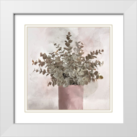 Radiance 3 V2 White Modern Wood Framed Art Print with Double Matting by Allen, Kimberly