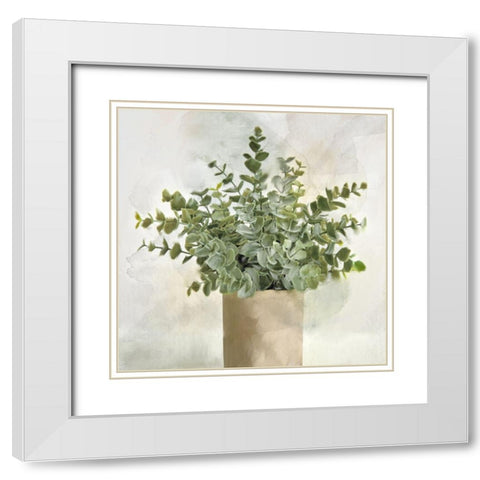 Radiance 3 White Modern Wood Framed Art Print with Double Matting by Allen, Kimberly