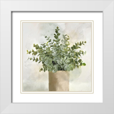 Radiance 3 White Modern Wood Framed Art Print with Double Matting by Allen, Kimberly