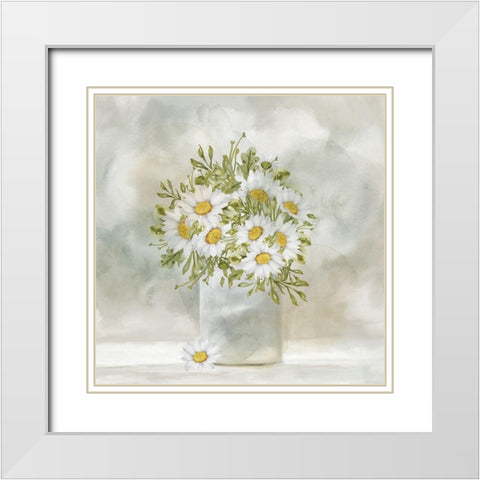 Happiness White Modern Wood Framed Art Print with Double Matting by Allen, Kimberly