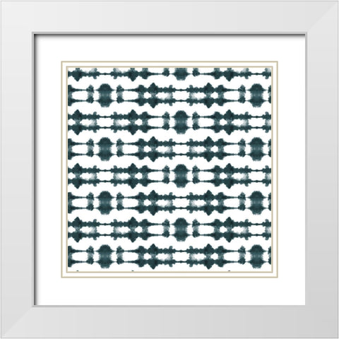 Shibori 2 White Modern Wood Framed Art Print with Double Matting by Allen, Kimberly