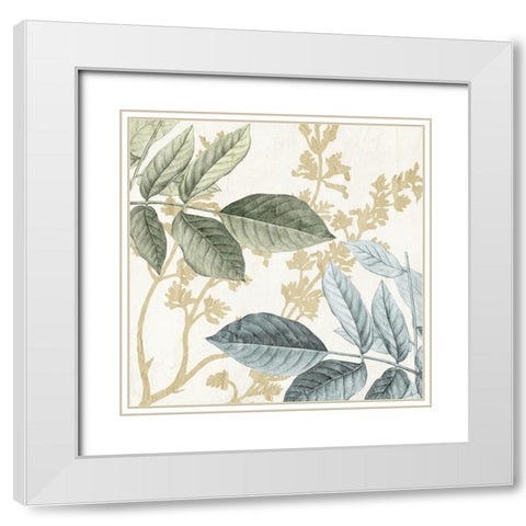Branched Out 2 White Modern Wood Framed Art Print with Double Matting by Allen, Kimberly