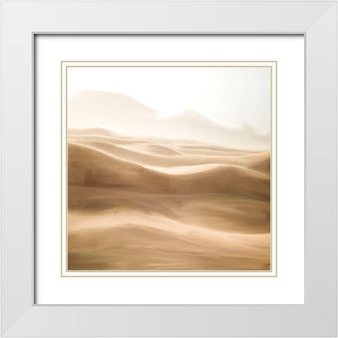 Desert White Modern Wood Framed Art Print with Double Matting by Allen, Kimberly