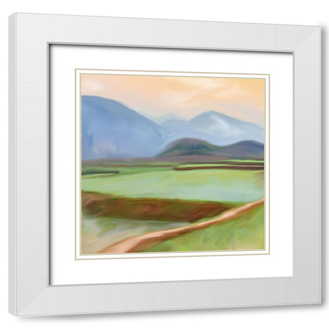 Spring Day White Modern Wood Framed Art Print with Double Matting by Allen, Kimberly