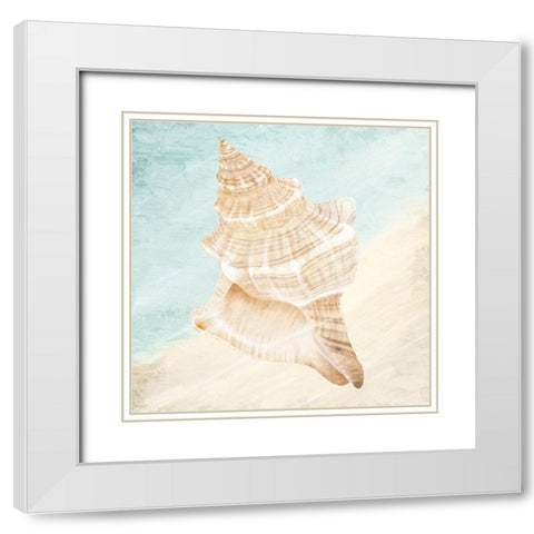 At the Shore 1 White Modern Wood Framed Art Print with Double Matting by Allen, Kimberly