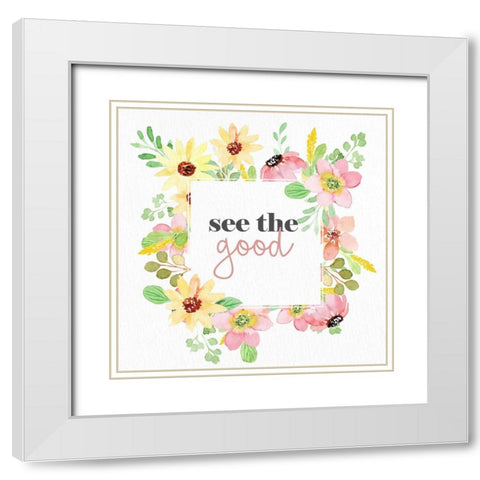 See the Good White Modern Wood Framed Art Print with Double Matting by Allen, Kimberly