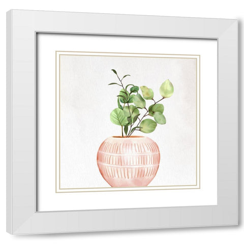 Spring Vase 2 White Modern Wood Framed Art Print with Double Matting by Allen, Kimberly