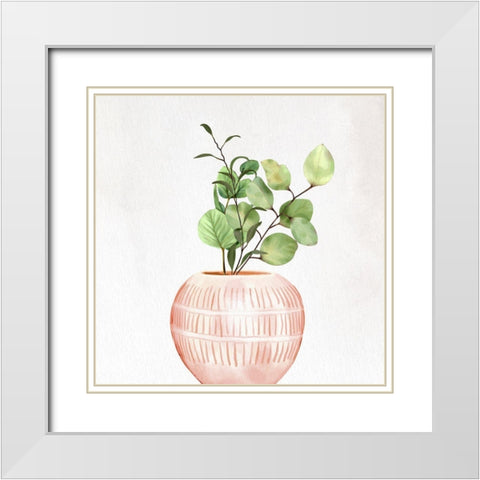 Spring Vase 2 White Modern Wood Framed Art Print with Double Matting by Allen, Kimberly