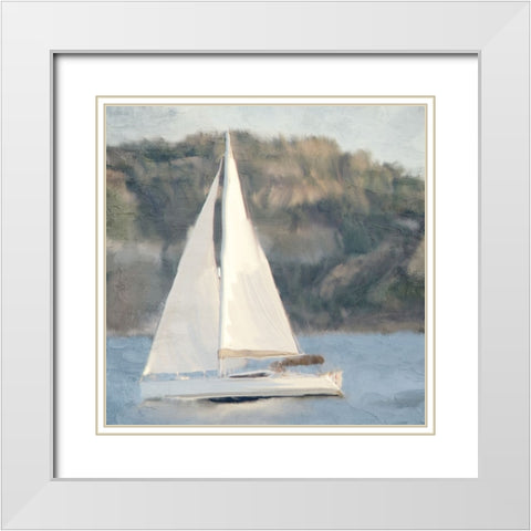 Going To Sea White Modern Wood Framed Art Print with Double Matting by Allen, Kimberly