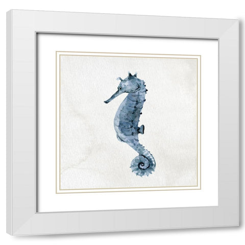 Ocean Life 1 White Modern Wood Framed Art Print with Double Matting by Allen, Kimberly