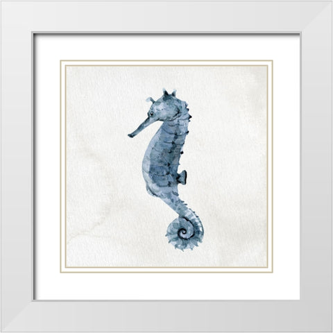 Ocean Life 1 White Modern Wood Framed Art Print with Double Matting by Allen, Kimberly