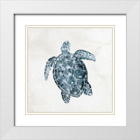 Ocean Life 2 White Modern Wood Framed Art Print with Double Matting by Allen, Kimberly
