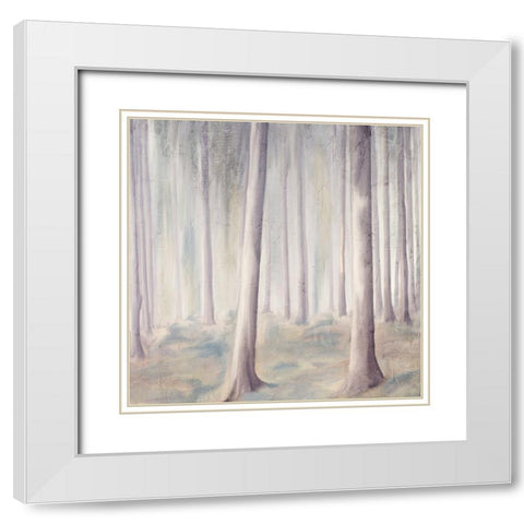 Forest Dreams 1 White Modern Wood Framed Art Print with Double Matting by Allen, Kimberly
