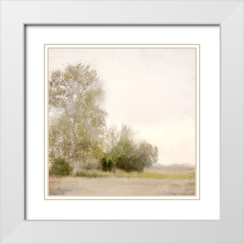 Countryside White Modern Wood Framed Art Print with Double Matting by Allen, Kimberly
