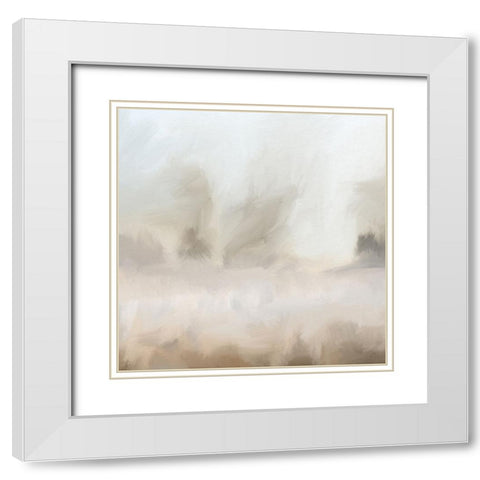 Mirage White Modern Wood Framed Art Print with Double Matting by Allen, Kimberly