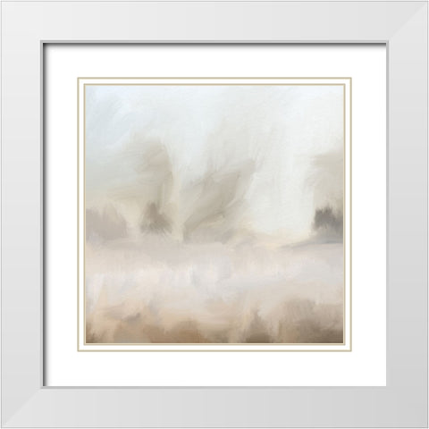 Mirage White Modern Wood Framed Art Print with Double Matting by Allen, Kimberly