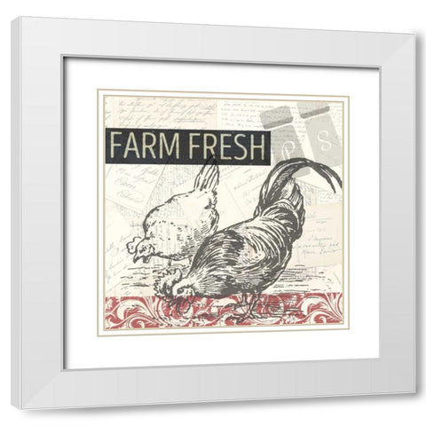 Morning on the Farm White Modern Wood Framed Art Print with Double Matting by Allen, Kimberly