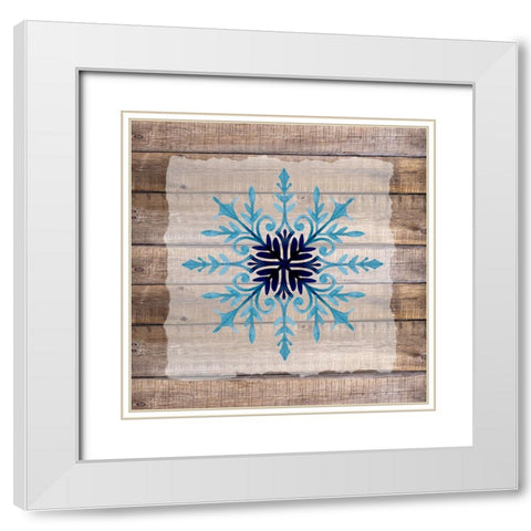 Snowflake Woods 2 White Modern Wood Framed Art Print with Double Matting by Allen, Kimberly