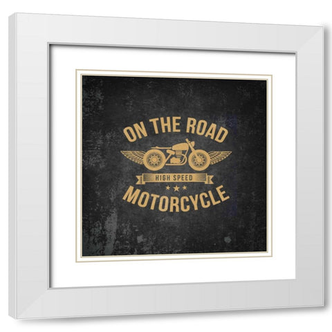 On the Road 1 White Modern Wood Framed Art Print with Double Matting by Allen, Kimberly