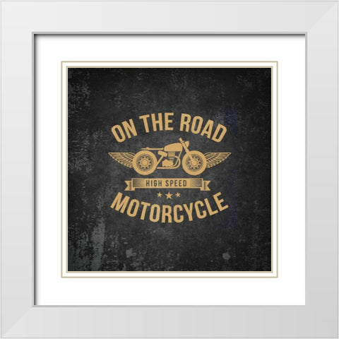 On the Road 1 White Modern Wood Framed Art Print with Double Matting by Allen, Kimberly