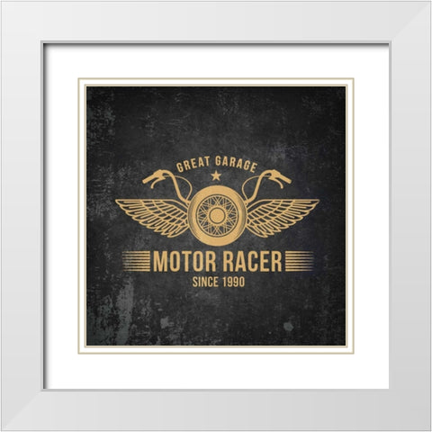 On the Road 3 White Modern Wood Framed Art Print with Double Matting by Allen, Kimberly