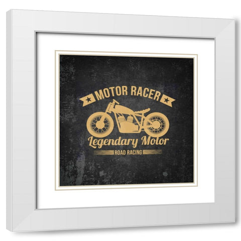 On the Road 4 White Modern Wood Framed Art Print with Double Matting by Allen, Kimberly