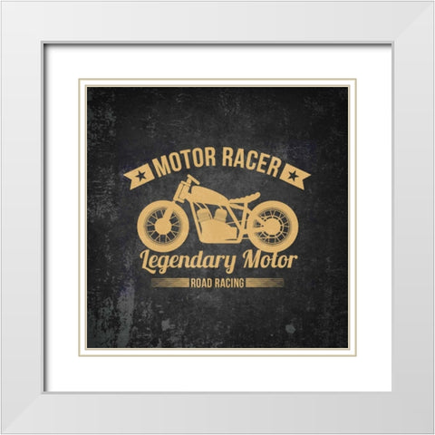 On the Road 4 White Modern Wood Framed Art Print with Double Matting by Allen, Kimberly