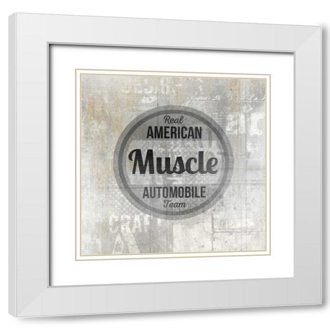 American Garage 2 White Modern Wood Framed Art Print with Double Matting by Allen, Kimberly