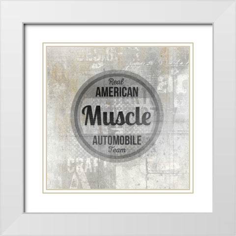 American Garage 2 White Modern Wood Framed Art Print with Double Matting by Allen, Kimberly