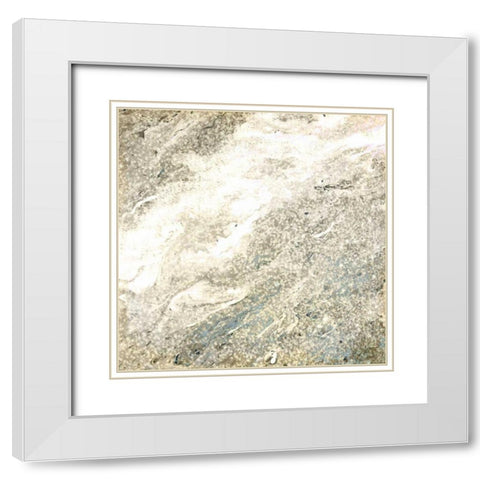 Sparkle Dust White Modern Wood Framed Art Print with Double Matting by Allen, Kimberly
